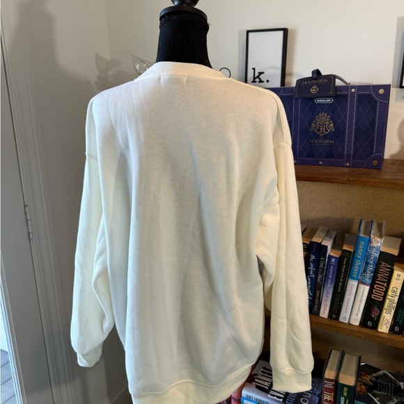 Cream Sweater with Black Bow Design - Picture 3 of 5
